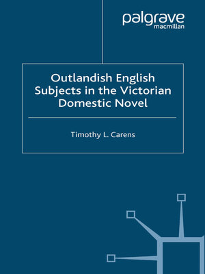 cover image of Outlandish English Subjects in the Victorian Domestic Novel